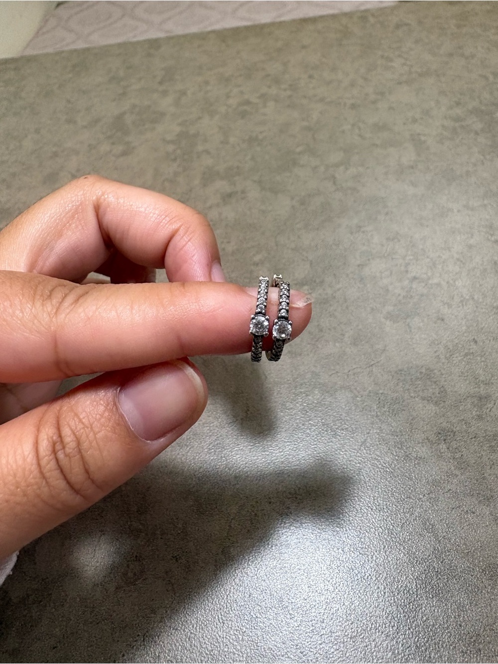 Sterling Silver Pandora Hoop Earrings